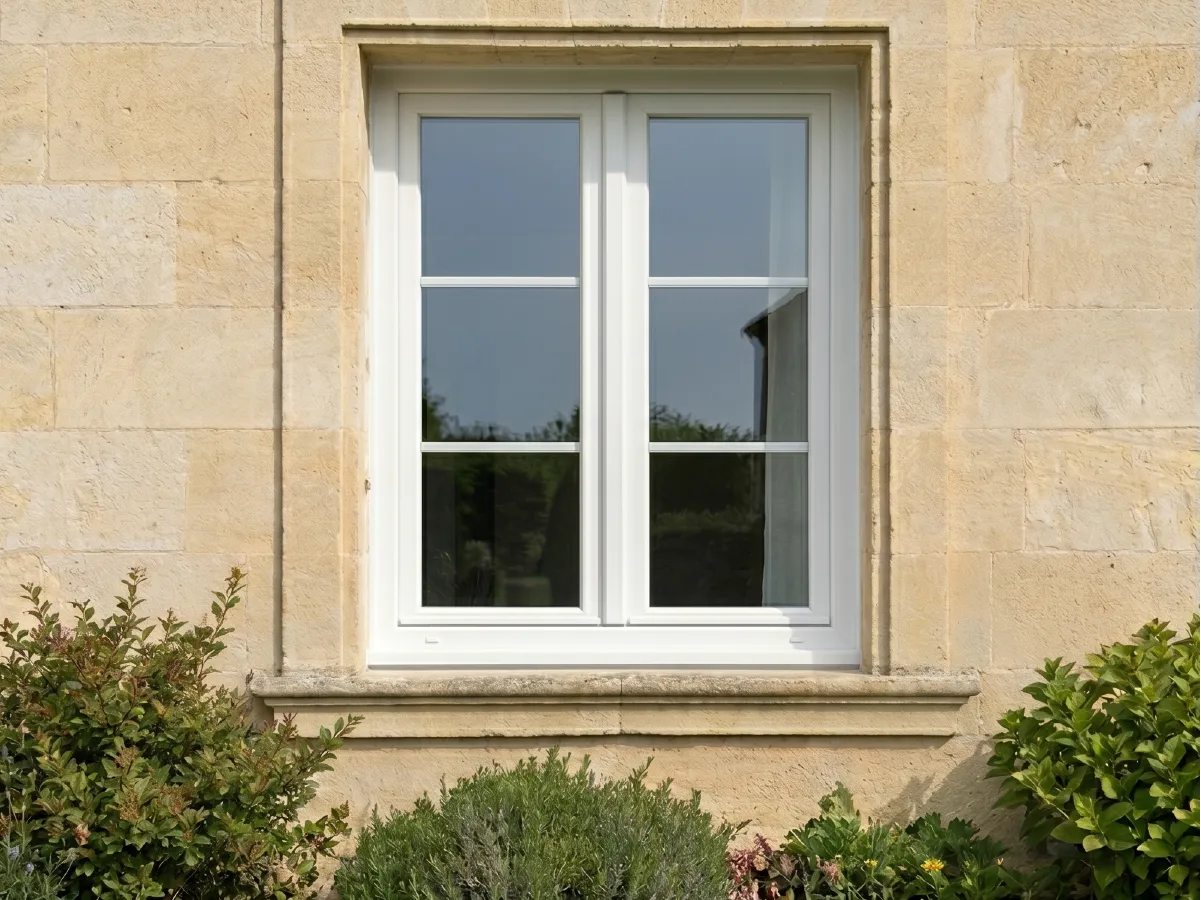 Fenêtre PVC neuve posée en rénovation